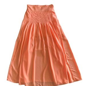 Maeve Anthropologie Pleated Midi Skirt Size XS